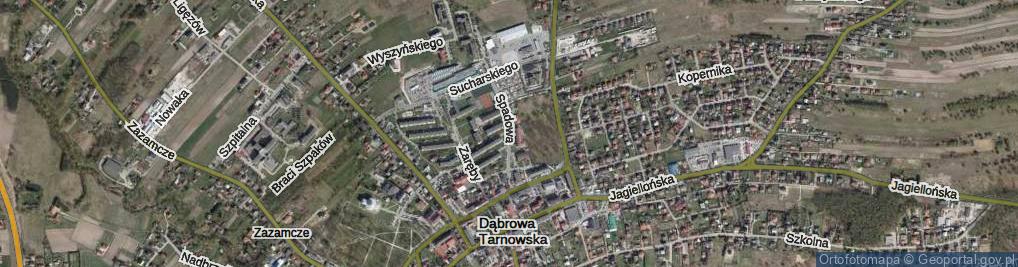 Zdjęcie satelitarne Spadowa ul.